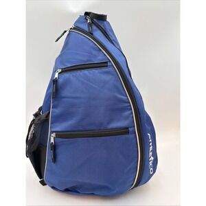 Athletico Sling Bag - Crossbody Backpack for Pickleball Tennis Racketball Blue